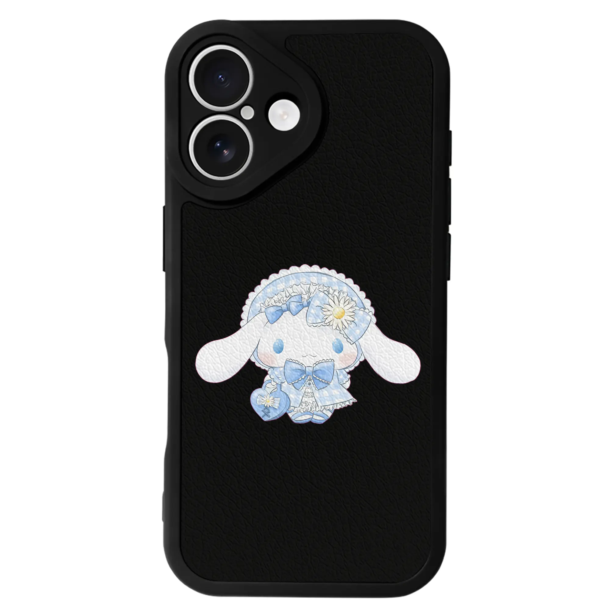 サンリオ グッズ,シナモロール - IPhone 16シリーズ対応 ・ シリコンスマホケース ・ レザー調 ・ 高精度フィット ・ 耐衝撃 ・ ワイヤレス充電対応 ・ 精密カット